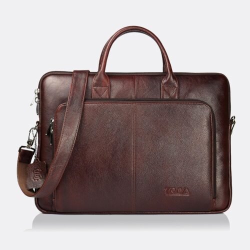 Trava Urbano Genuine Leather Laptop Messenger Bag for Men Women upto 14 inch  (Brown)