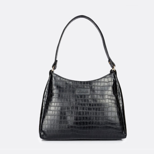 Trava Leatherette Croco embroidery Handbag for Women